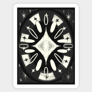 Cosmos | Black and White Version Sticker